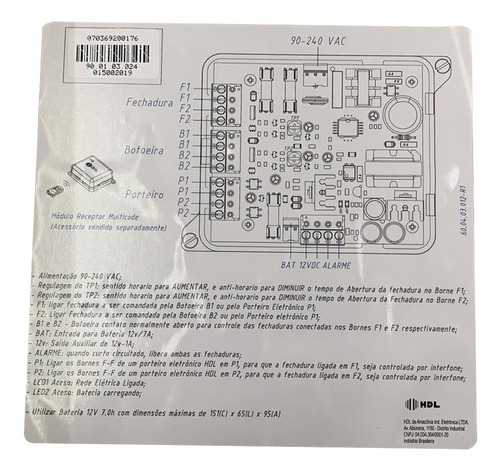 Imagem 4 de 4 de Fonte Tipo Nobreak Para Fechaduras Eletroímã Fr 3000 Fm Hdl