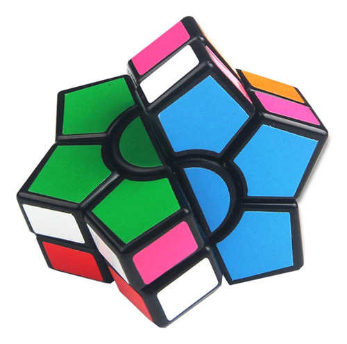 Cubo Hexagonal 2 Capas Sq Cube Creativo Mágico Rompecabezas Color De La Estructura