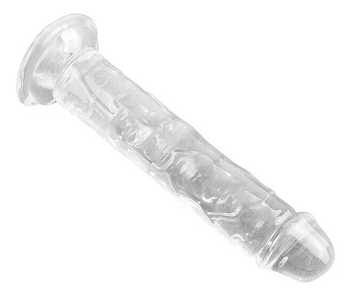 Pene de gelatina de silicona transparente 27,5 x 5,5 cm