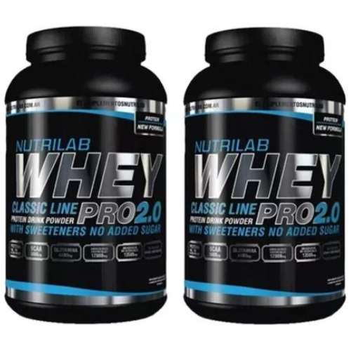 Whey Protein X 2 Combo - Classic Line 1 Kg Nutrilab
