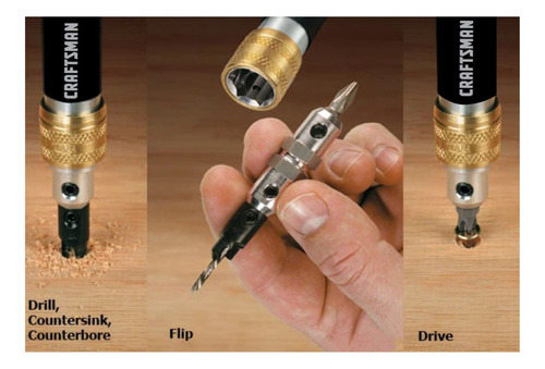 Set Craftzman 15 Pz - Drill Flip Drive - Avellanador