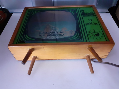 Imagem 5 de 10 de Antiga Rara Imagem N. S. Aparecida Na Tv Pé Palito Anos '60