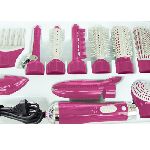 Cepillo Modelador/rizador/secador/alisador/ 10 En 1 220v