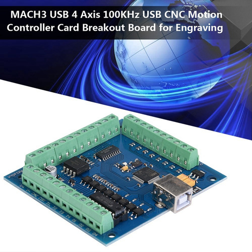 Mach3 Usb 4 Axis 100khz Cnc Motion Controller Breakout