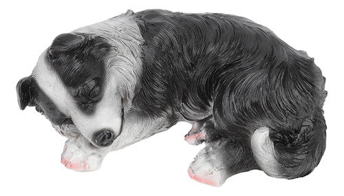 Esculturas De Cachorros Con Borde Impermeable De Resina Sint