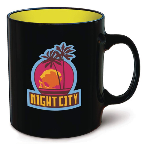 Dark Horse Deluxe Cyberpunk 2077 Taza Night City, Multicolor