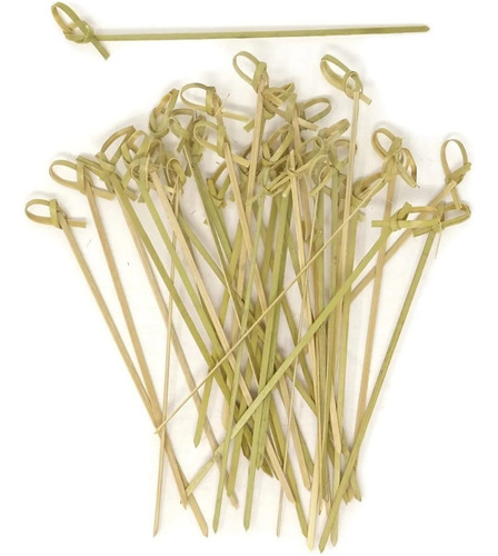 200 Palillo Bambu Bocadillo Chef Lujo Catering Brocheta 12cm