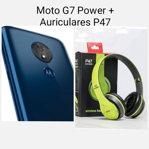 Motorola G7 Power Y Auriculares P47  (Reacondicionado)