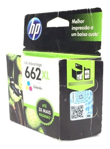 Imagem 4 de 4 de Cartucho De Tinta Hp 662xl Colorido Vencido