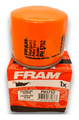 Filtro Aceite Fiat Argo Cronos Pulse 1.3 Fram Ph5752 Ph 5752