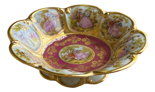 Plato Decorativo Porcela Con Oro Dw Karlsbader Wertarbeit