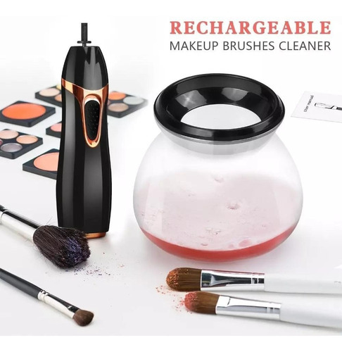 Limpiador Eléctrico De Brochas Pinceles Maquillaje Secador Color Blanco