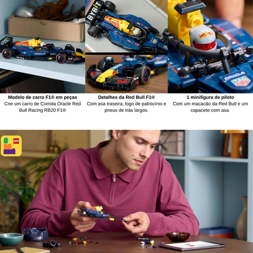 Lego Formula 1 F1 Red Bull Carro De Lego Para Montar Car