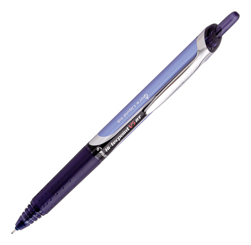 Lápiz Tinta Hi-tecpoint Grip V5 Retráctil - Elite Tu Color Trazo Azul Piedra