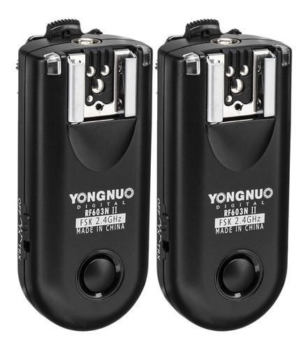 Radio Yongnuo Rf-603 Ver Ii / Nikon O Canon / (2u) / Garantia / Factura A Y B / Envio Gratis / Full /