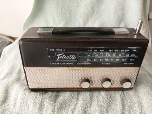 Rádio Antigo Teleotto 3 Faixas Funcionando (Usado)