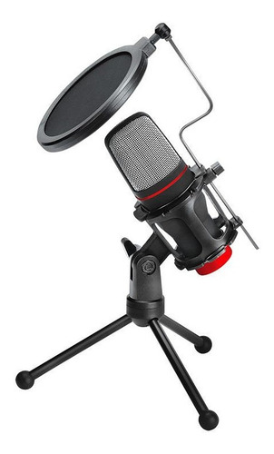 Imagen 1 de 6 de Microfono Gamer Noga Mic-st02 Streaming Con Filtro Y Tripode