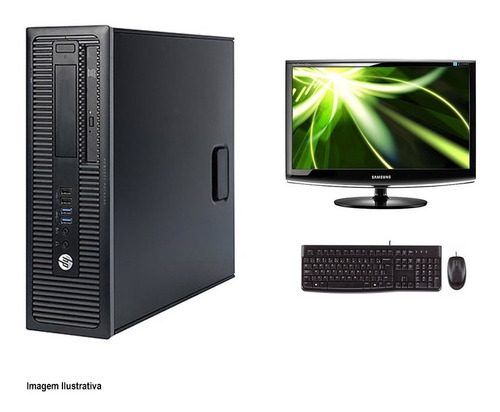 Computador Hp 600 G1 I3 4° Geração 4gb 120ssd Monitor 18