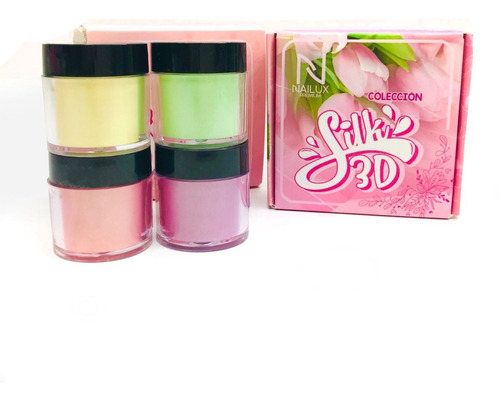 Polimero Nailux Premium Colección Silk De 4 Unidades 