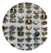 Comprar Anillos Acero Quirurgico Combo X Mayor Lote 12 Unidades
