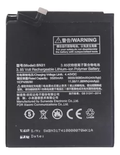 Sobre + Bateria Para Xiaomi Mi A1 / 5x / Redmi S2 - Bn-31