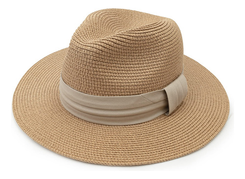 Dreshow Sombrero Panama De Paja Para Mujer, Sombrero De Viaj