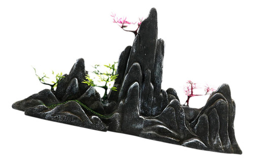 Cwa Decoración De Acuario, Vista A, Adorno De Piedra De