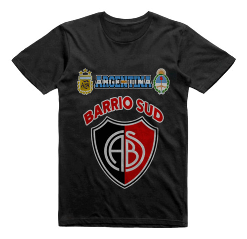 Remera Algodon Negra Barrio Sud Villaguay