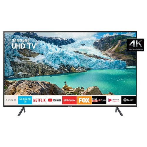 Smart Tv Samsung 43 Uhd 4k 2019 Un43ru7100gxzd Visual Livre