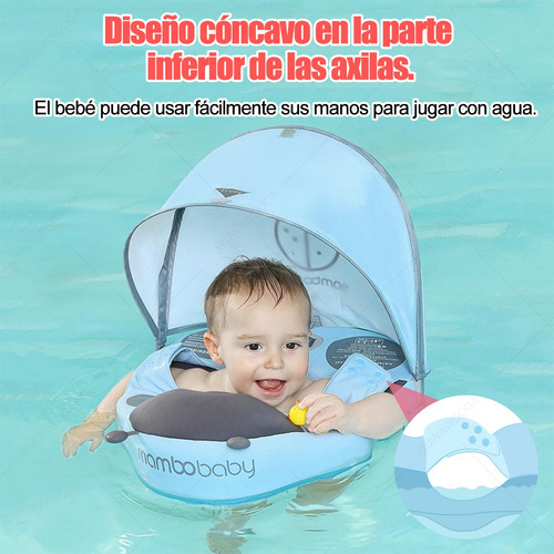 Salvavidas Inflables Flotador Bebe Alberca Playa C/sombra