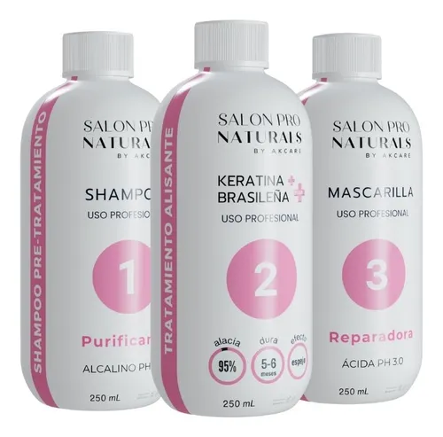 comprar Keratina Brasileña Plus Alisado Profesional 250ml X 3