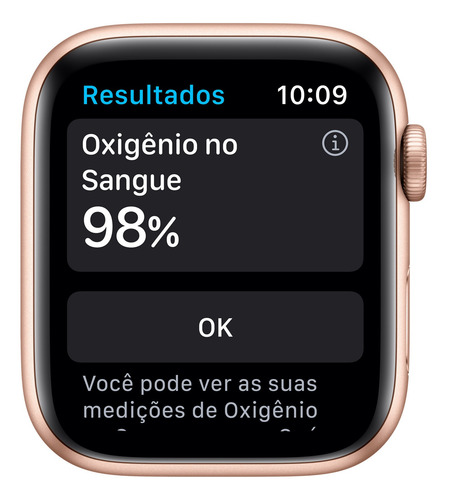 Imagem 3 de 8 de Apple Watch Series 6 (GPS) - Caixa de alumínio dourado de 44 mm - Pulseira esportiva rosa-areia