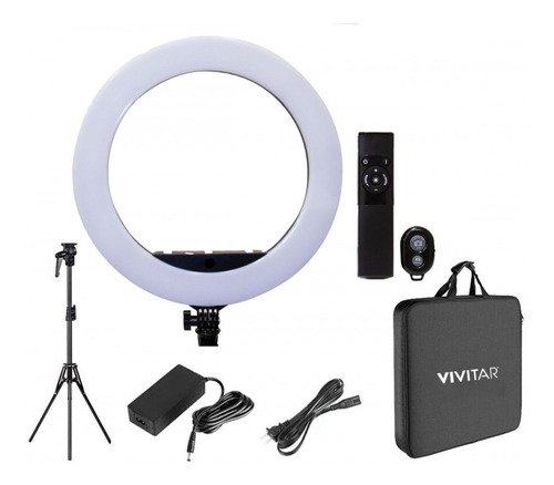 Luminária Led Redonda De 18 P/gravação De Vídeo - Vivrl18kit