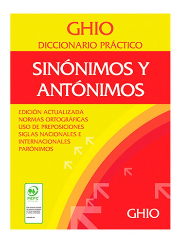 Diccionario Ghio Practico De Sinonimos Y Antonimos