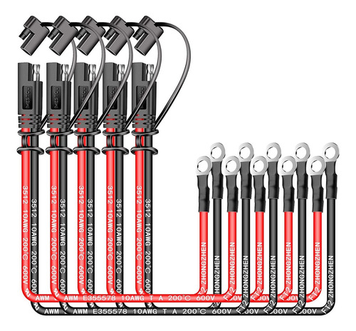 Imestou Cables De Arnés De Terminal De Anillo De Batería (5)