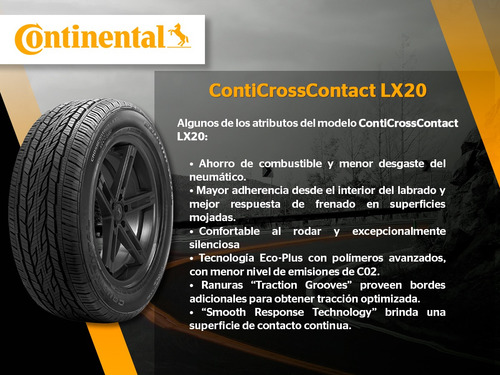 Paq 4 Llantas Conti 255/55r20 Conticrosscontact Lx20 107h