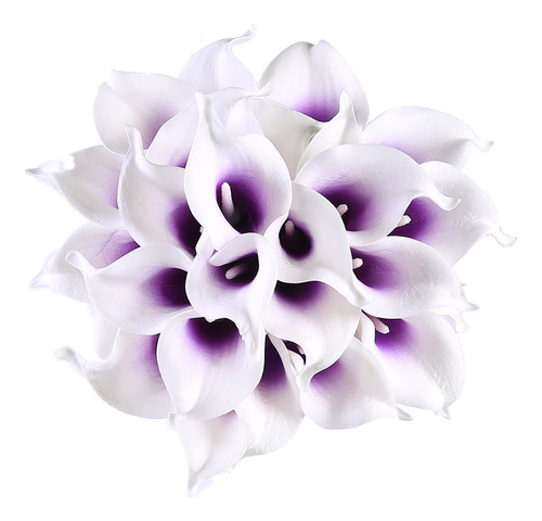 Veryhome 20 Flor Artificial Realista Lirio Morado Para Ramo