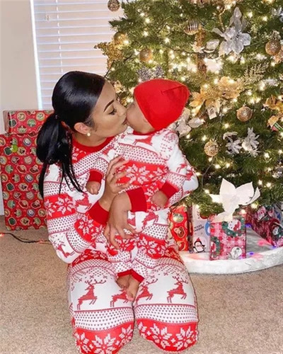 Conjunto De Pijama Navideño Familiar For Pareja