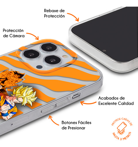 Funda Para Zte Dragon Ball Z Goku Super Saiyajin Anime Case