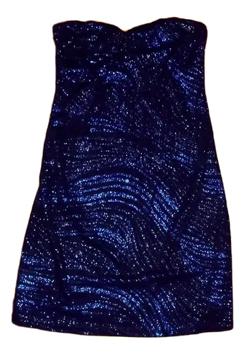 Vestido Corto Strapless Lurex Pimkie Barcelona