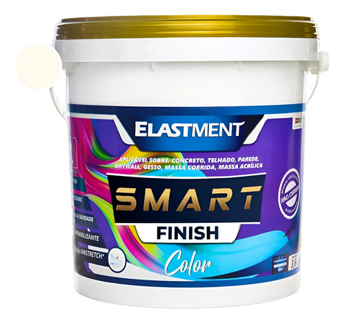 Tinta Impermeabilizante Respiravel Smart Color 3,6 L Cor Algodão Egípcio
