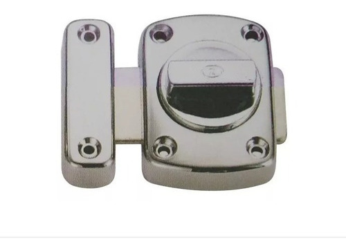 Imagen 2 de 3 de Combo 2x Cerrojo Zamak 55mm X 55mm Satinado Soprano