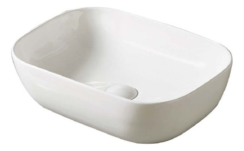 Bacha Apoyo Rectangular Pileta Baño Piazza Slim A426 Blanco