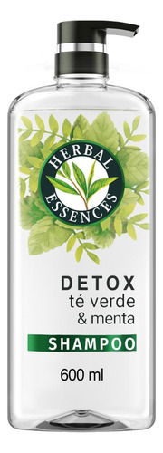 Shampoo Herbal Essences Detox Té Verde & Menta 600 Ml