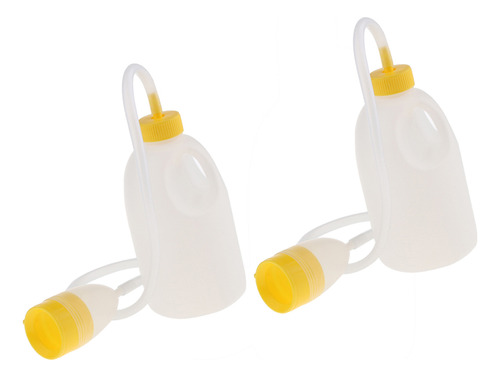 2 Piezas 1700 Ml Masculina Reutilizable Cama Urinario