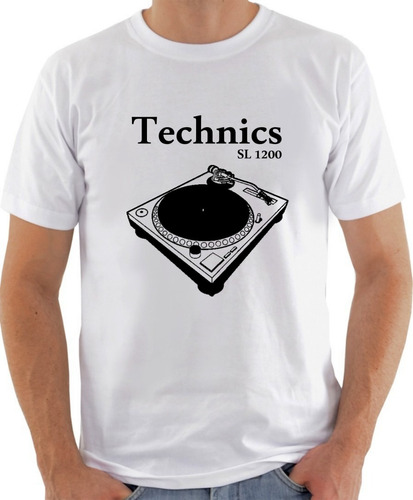 Camiseta Toca Discos Technics Sl 1200 Dj