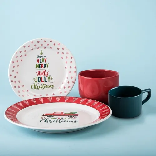 Vajilla navideña porcelana sales