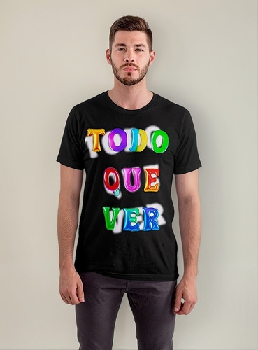 Playera Negra Algodón Todo Que Ver Pride Lgbt Marcha Gay