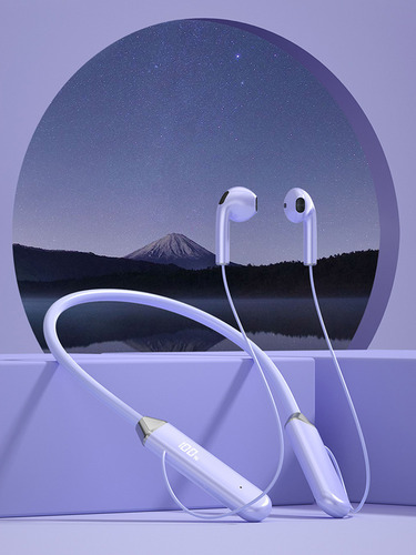 Cómodos Audífonos Led Bluetooth Con Cuello Colgante