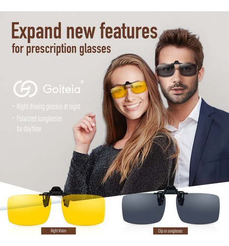 Of Juego De 2 Gafas De Sol Con Clip Para Día Y Noche